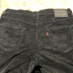Levi's Black Corduroy Pants Classic Style